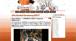 Desktop Screenshot of handball-aspttstrasbourg.com